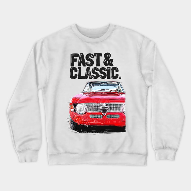 Alfa GTA retro car Crewneck Sweatshirt by Woohoo